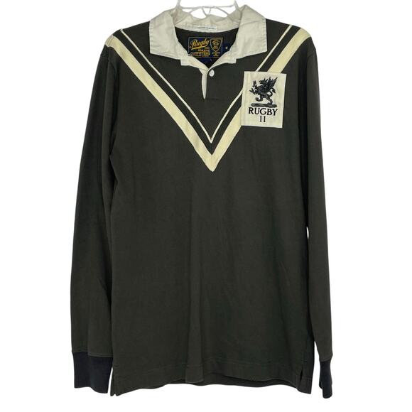Rugby Athletic Outfitters by Ralph Lauren Vintage Slim Fit Long sleeve Medium - Picture 1 of 16